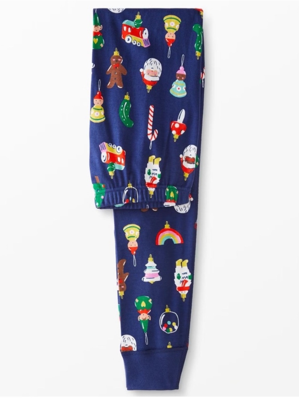 Hanna Andersson Adult Holiday Long John Pajama Pants- Heirloom Ornament